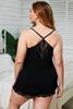 Immagine di PLUS SIZE LACE TRIM PYJAMA SET